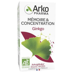 Arkopharma Arkogélules Ginkgo Bio 45 Gélules