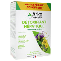 Arkopharma Arkofluides Détoxifiant Hépatique 20 Ampoules + 10 Ampoules Offertes