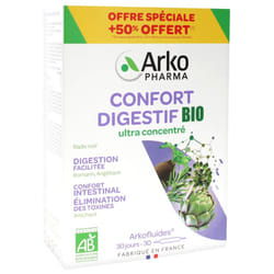 Arkopharma Arkofluides Confort Digestif Bio 20 Ampoules + 10 Ampoules Offertes