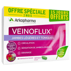 Arkopharma Veinoflux Jambes Légères et Toniques 60 Gélules