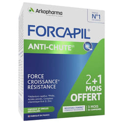 Arkopharma Forcapil Anti-Chute Lot de 3 x 30 Comprimés