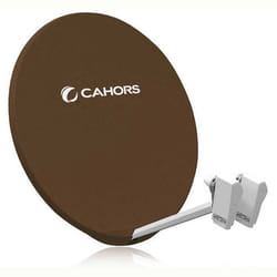 Antenne Parabole - Cahors - 140882 - Gain 45 - Couleur Marron - Connecteur Inclus