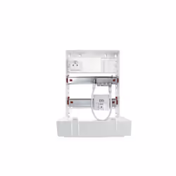 Tableau de communication TC 351 Cahors - Résidentiel - Grade 2/3 - 4 connecteurs RJ45 - 1 prise 220V - Installation en sailli ...