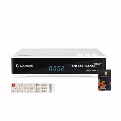CAHORS TEOX Récepteur TV satellite Full HD + Carte d'accès TNTSAT V6 Astra 19.2E – Blanc Le terminal Teox HD de Cahors donne  ...