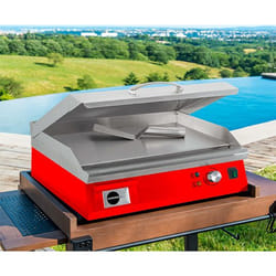 Garden All BBplancha PRO 550 Grill Dessus de table Electrique Rouge, Acier inoxydable 3000 W