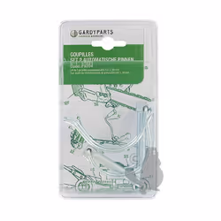 Jeu de 2 goupilles automatique Ø: 8,0mm, L: 50mm. (sous coque).