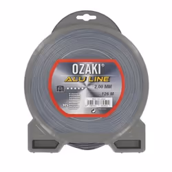 JARDIN PRATIQUE Fil nylon alu line OZAKI pour debroussailleuse - O: 2 mm - L 126 m