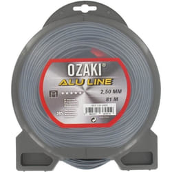 JARDIN PRATIQUE Fil nylon alu line OZAKI pour debroussailleuse - O 2,5  mm - L 81 m
