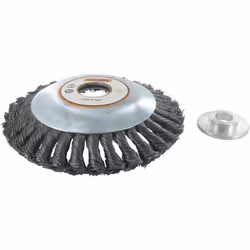 JARDIN PRATIQUE Tete brosse metallique pour debroussailleuse o 150 mm - a partir de 30 cc
