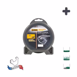 Description générale Fil nylon hélicoïdal OZAKI PREMIUM, idéal pour débroussailleuses et rotofils, offrant une coupe précise ...