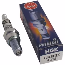Bougie NGK IRIDIUM CR8EIX à tige filetée remplace NGCR8EVX