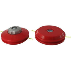Tête pro 2 fils nylon à bouton métal TECOMEC avec adaptateur M8 X 125 FG  à déroulement manuel