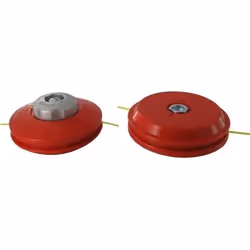 Tête pro 2 fils nylon à bouton métal TECOMEC avec adaptateur M10 X 100 FG à déroulement manuel