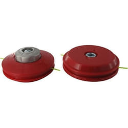 Tête pro 2 fils nylon à bouton métal TECOMEC avec adaptateur M12 X 175 FG  à déroulement manuel