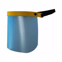 Visière de protection écran plastique polycarbonate. Relevable OZAKI PREMIUM. Hauteur de la visière: 190mm. Norme EN166 B.