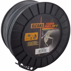 Bobine fil OZAKI TITANIUM POWER 30mm X 186m Profil pentagonal co-polymère haute résistance