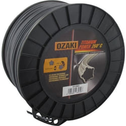 Bobine fil OZAKI TITANIUM POWER 30mm X 186m Profil pentagonal co-polymère haute résistance