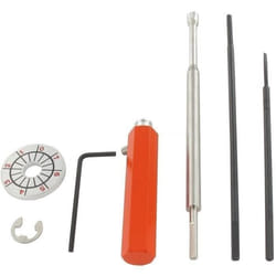 Kit pour carburateurs ECHO composé dun manche de trois lames spécifiques et dune jauge de réglage
