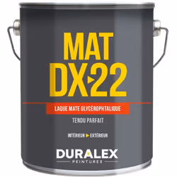Duralex - Laque mate glycérophtalique dx 22 blanc 1L 105100207