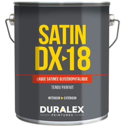Laque satinée glycérophtalique DX18 intérieur extérieur 15l Duralex 106100209