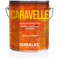 La laque brillante antirouille de finition Caravelle de la marque Duralex renforce la protection des métaux ferreux, une prot ...