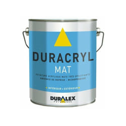Peinture acrylique duracryl blanc mat 3l