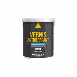 Vernis polyuréthane acrylique incolore. Rend anti-dérapant les sol lisses. Application intérieur ou extérieur. Rendement : 9 ...