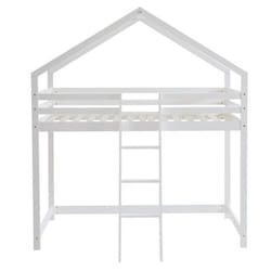 Lit mezzanine TINY  pin blanc sommier inclus 90x190