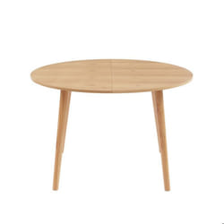 Table extensible ORACLE placage chêne 120 à 160cm - Bois