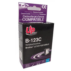 T3AZUR BJ123CUP cartouche d'encre 1 pièce(s) Compatible Cyan
