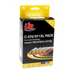 T3AZUR CJ571XLUPP5 cartouche d'encre 5 pièce(s) Compatible Noir, Cyan, Magenta, Jaune