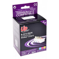 T3AZUR BJ3213UPP4 cartouche d'encre 4 pièce(s) Compatible Noir, Cyan, Magenta, Jaune