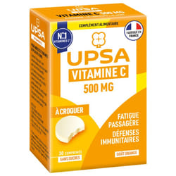 UPSA Vitalité Vitamine C 500 mg 30 Comprimés à Croquer