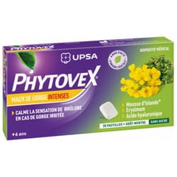 UPSA Phytovex Maux de Gorge Intenses 20 Pastilles