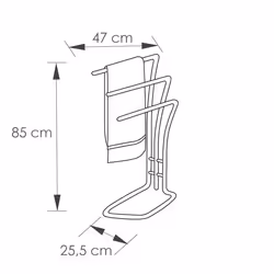 Allibert 814072 porte-serviettes et anneau porte-serviettes Blanc