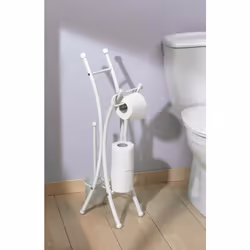 Allibert ALL-814011, Dérouleur papier toilette, Blanc, Acier inoxydable, 180 mm, 280 mm, 740 mm
