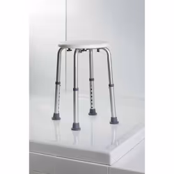 Allibert- Tabouret PMR pour bain, douche ou espace salle de bains ajustable USIS blanc
