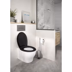 Allibert 824423 siège de toilette Thermoplastique Noir