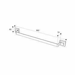 Allibert 827256 porte-serviettes et anneau porte-serviettes Noir