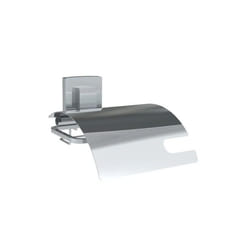 Allibert - Porte-papier wc avec capot kote Inox chromé - Chromé