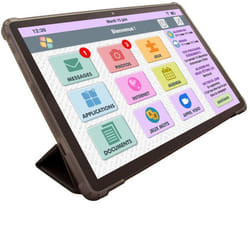 FACILOTAB - Tablette Senior - Simple Intuitive et sans Abonnement - Cadeau idéal pour Personne Agée - Modèle Classic 101p WiFi