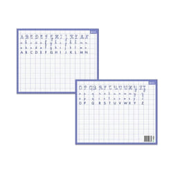 Ardoise rigide effaçable à sec Alphabet ET Seyes 21 x 265 cm