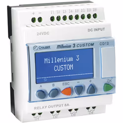 enquête Crouzet CD12 R 230VAC SMART 88974043 Entrées numériques: 8 TOR Sorties numériques: 4 relais 8 A Tension de fonctionne ...