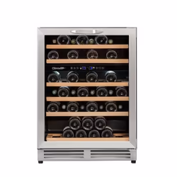 Climadiff CBU51D1X, Refroidisseur de vin compresseur, Intégré, 51 bouteille(s), 100 W, G, Noir, Gris