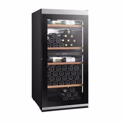 Climadiff MILLESIME140D, Refroidisseur de vin compresseur, Pose libre, 138 bouteille(s), 70 W, F, Noir