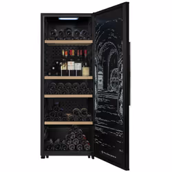 Climadiff GARDE200D, Refroidisseur de vin compresseur, Pose libre, 204 bouteille(s), 160 W, D, Noir