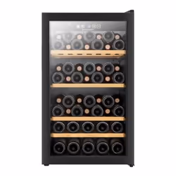 Climadiff CLS52B1, Refroidisseur de vin compresseur, Pose libre, 52 bouteille(s), 70 W, G, Noir