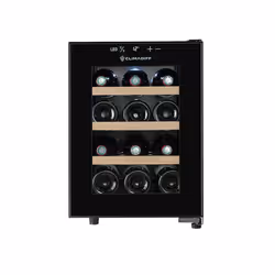 Climadiff CUVEE12, Refroidisseur de vin hybride, Pose libre, 12 bouteille(s), 60 W, E, Noir