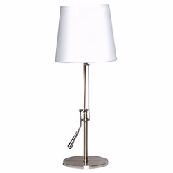 Unilux Inclinea, Acier brossé, Blanc, Tissu, Acier, CE, RoHS, E27, 1 ampoule(s), 12,4 W