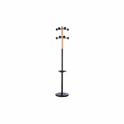 Un portemanteau classique et luxueux. 8 patères fixes sur tête tournante. Porte-parapluie réglable en hauteur avec réceptacle ...